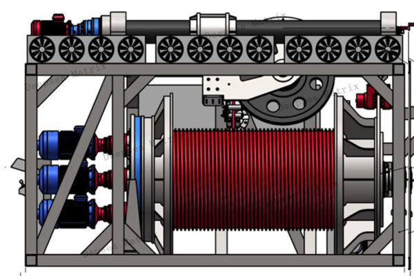 Marine geological coring winch deploying sampling device China manufacture