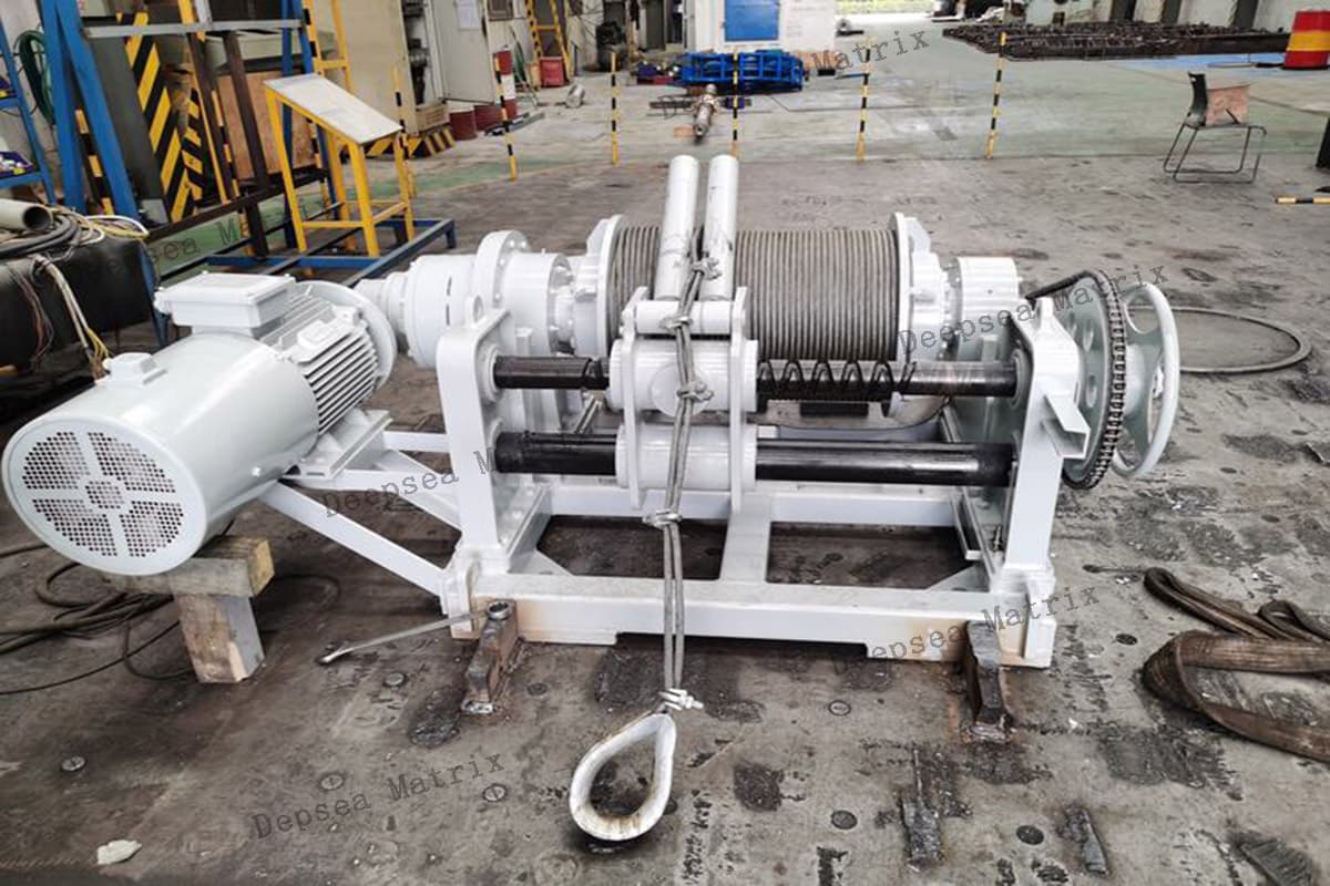 Deep water sampling winch for research