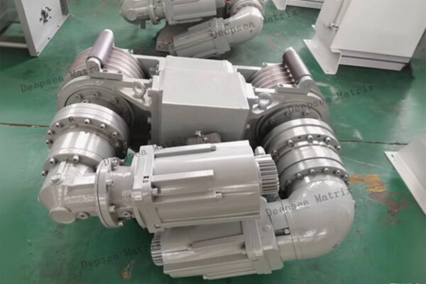 Compact Chinese Servo Traction Winch with 6 Ton Pull & Distributed Base, Handles 6-15mm Cable.