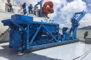 Launch system recovering observation ROV from China