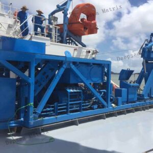 Launch system recovering observation ROV from China