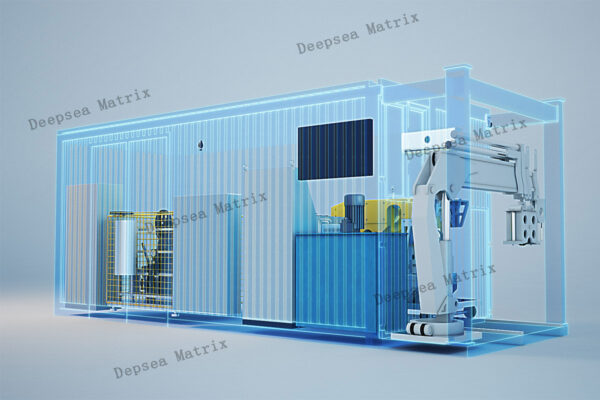 A complete LARS system integrated into a standard shipping container China.