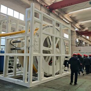 Flexible mineral and power integrated hybrid hose cable deployment winch for offshore projects