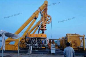 An active heave compensation (AHC) system on a large ROV LARS Chinese manufacture