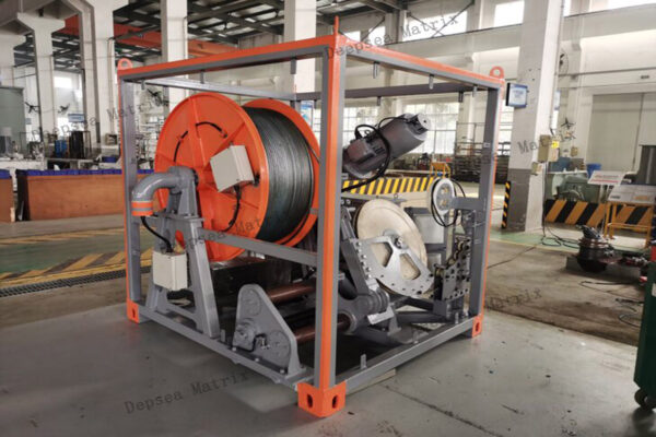 Marine towing winch for towed instruments China manufacture