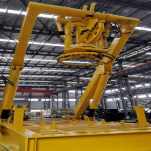Heavy launch system deploying work-class ROV