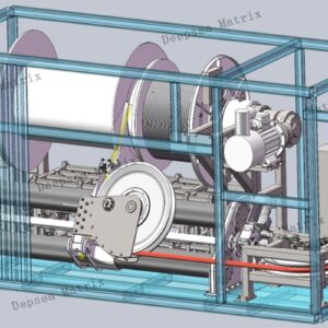 Industrial constant-tension towed array winch with dual-drum design and auto-disengaging clutch from China