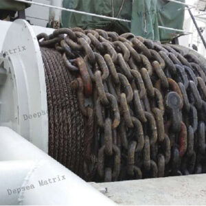 Chinese-Made Hydraulic Anchor Chain Winch with Automatic Chain Stripper and Load Monitoring.