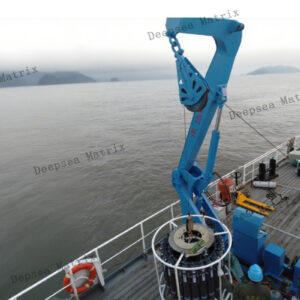 Chinese-Made CTD Handling System with 6-ton SWL and 3-meter Outreach for Oceanographic Research.