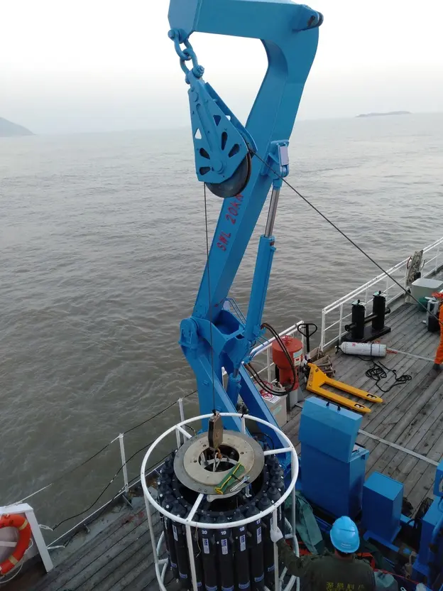 Precision CTD Handling at Sea Our dedicated CTD handling winch ensures smooth and accurate deployment and recovery of the CTD profiler, securing vital oceanographic data for research vessels.