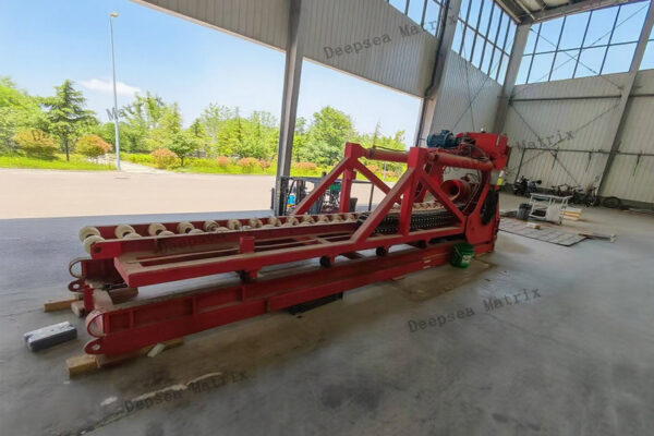 Modular AUV launch and recovery system for survey vessels, with adjustable outreach and multiple drive options.